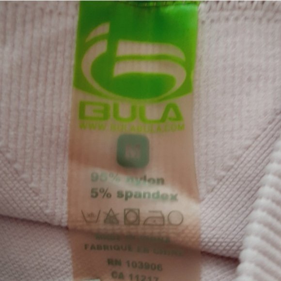 BULA High Waist Crop Ankle Stretch Pull-On Leggings Solid Pink Sz M - Picture 10 of 10